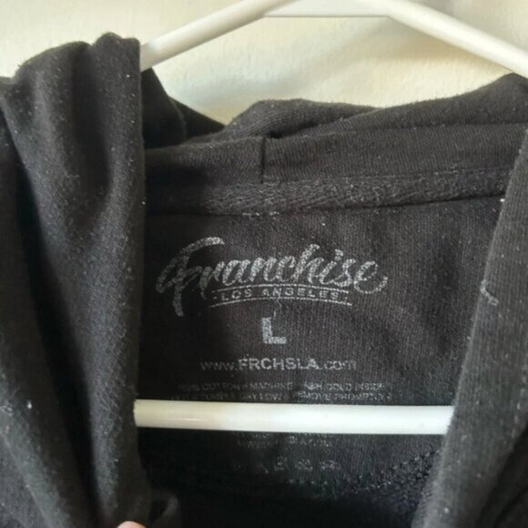Franchise No New Friends Black Graphic Hoodie - Picture 3 of 3